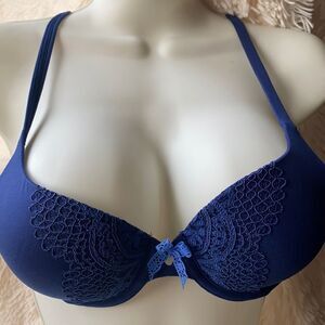 Victoria's Secret Blue Lace Bra